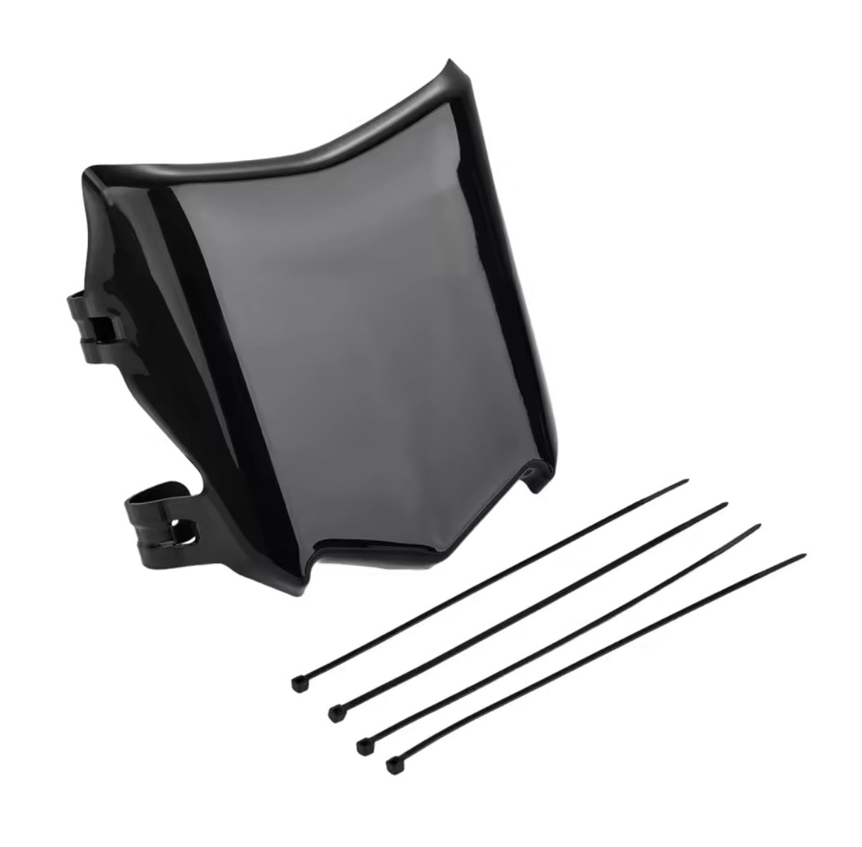 Glossy Black Motocutz-Style Plate