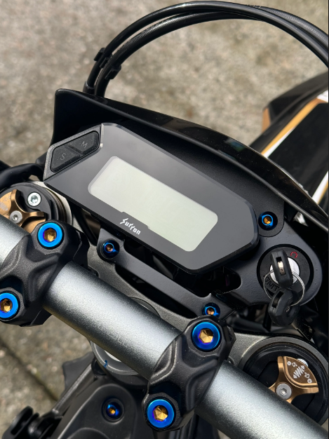 Motor Cover/Ignition Cover/ Ultra Screen Titanium bolts (2 Bolts)