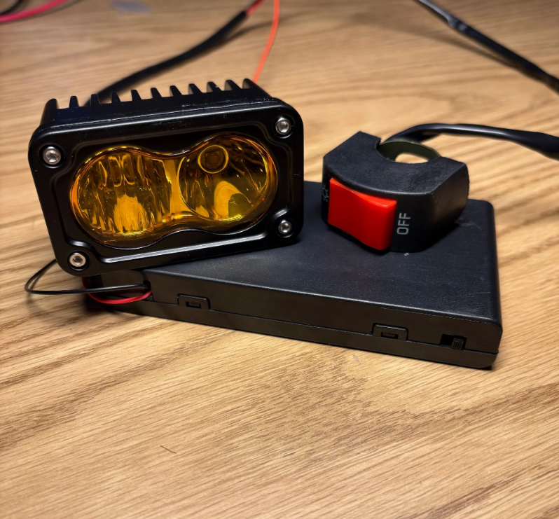 Battery Powered Baja-Styled light (ALL BIKES!)